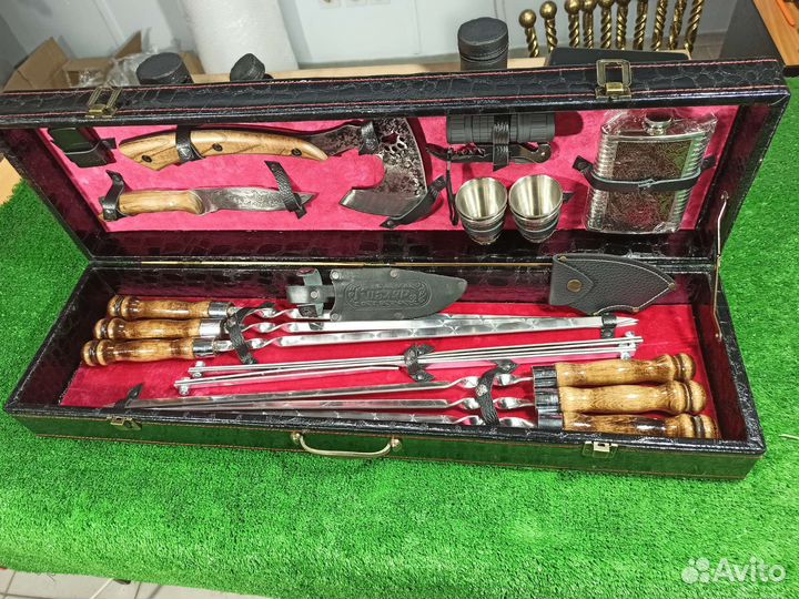 Набор шампуров в подарочном кейсе