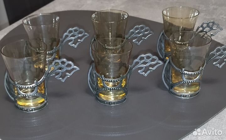 Рюмки стопки с подстаканниками,ссср