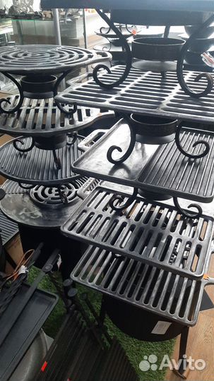 Решётка,противень - гриль чугунные