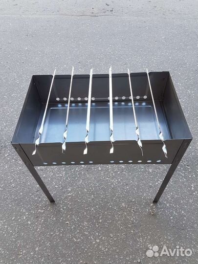 Мангал + 6 шампуров