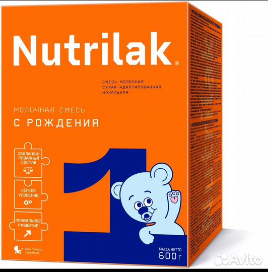 Детское питание nutrilak 1
