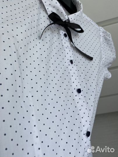 Форма для девочки брюки и 2 рубашки пакетом 140