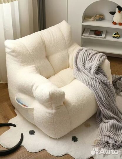 Детское кресло мягкое букле