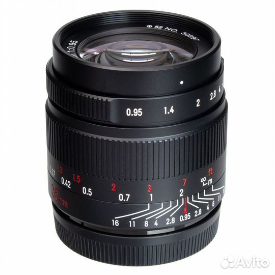 Объектив 7artisans 35mm F0.95 Canon R, черный