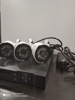 Комплект видеонаблюдения 3 камеры