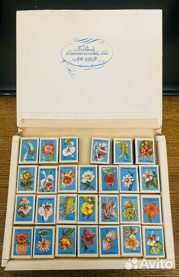 Набор коллекционных спичек Цветы