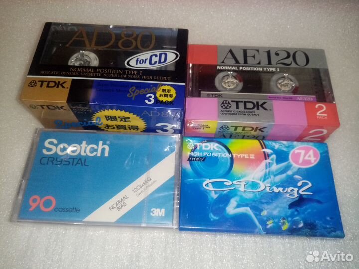 Новые запечатанные аудиокассеты из Японии