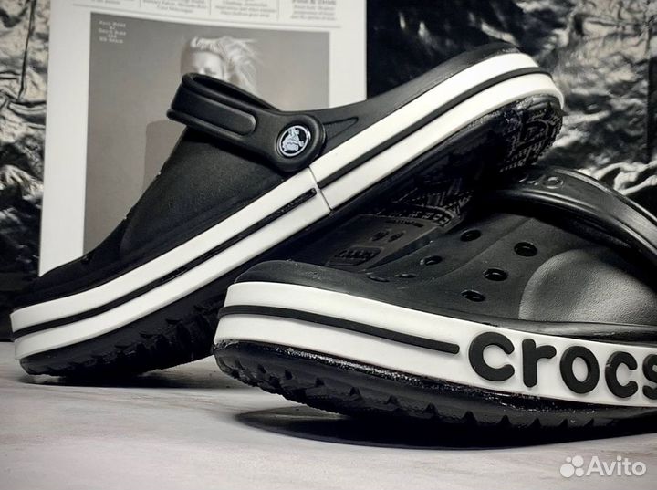 Crocs сабо черные 41-136