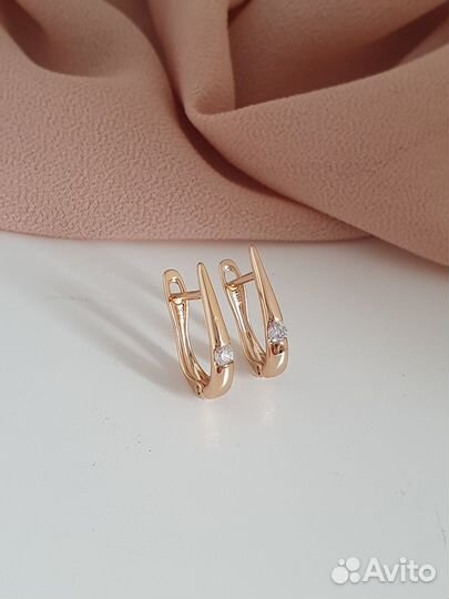 Серьги мед.сплав