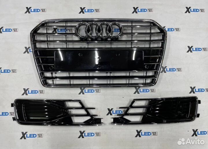 Решетки бампера Audi a6 c7 a6c7 рестайлинг