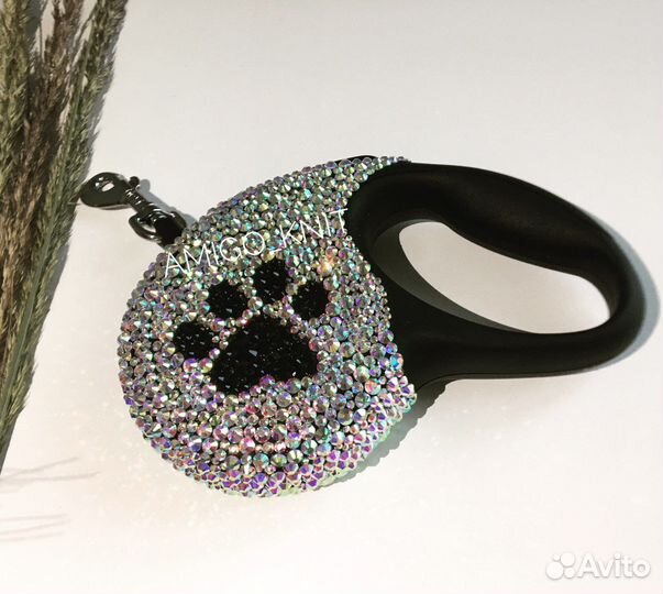 Рулетка со стазами для собак