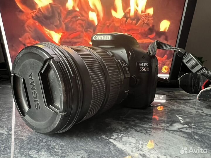 Комплект Canon 550d + Sigma 18-200