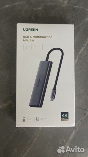 Адаптер Ugreen USB-C 6в1