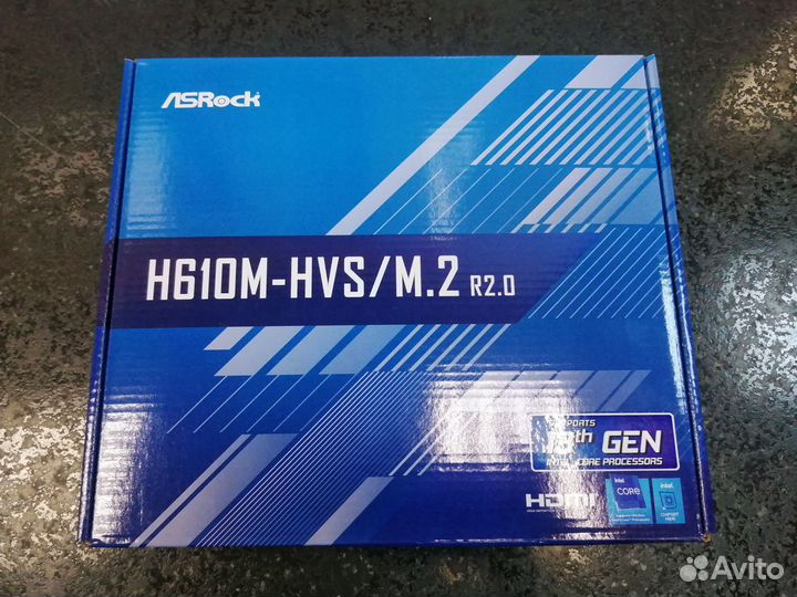 Новая ASRock H610m-HVS/M.2 Lga1700 гарантия 3 года
