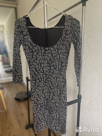 Блестящее платье мини, 42-44