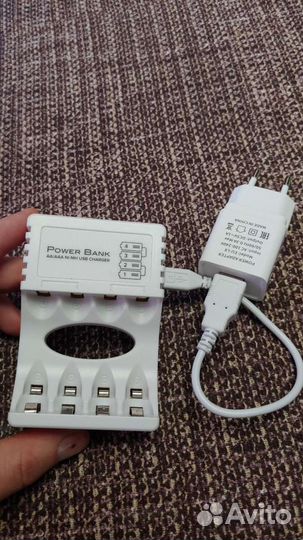 Зарядное устройство с АКБ х 4 шт типа ааа 900мАч