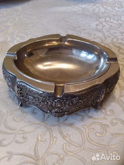 Пепельница мельхиор винтаж