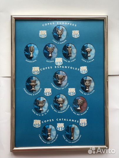 Коллекция значков фк Барселона