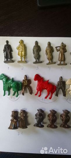 Железные солдатики Киндер 90-х мини фигурки