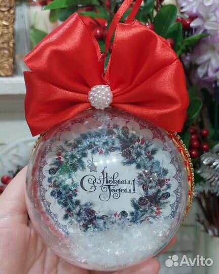 Елочные игрушки с фото