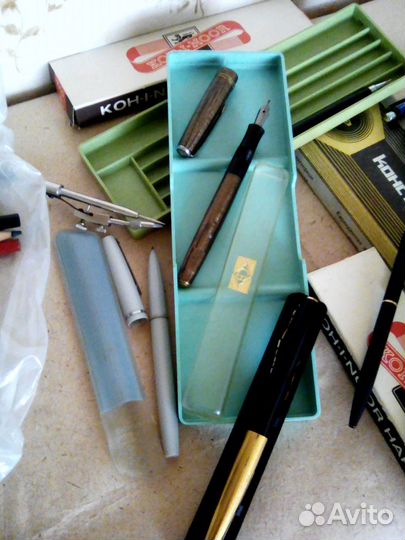 Ручки карандаши пенал канцелярия СССР
