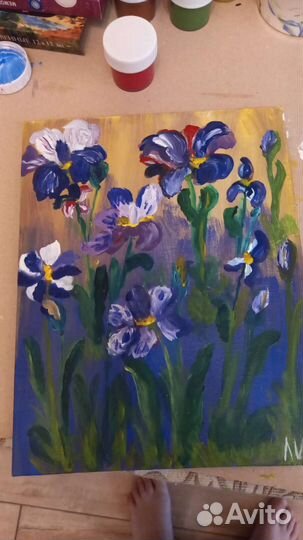 Картина акрилом на холсте