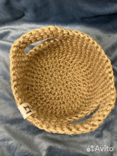 Корзинка из джута для интерьера