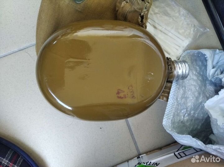 Фляга армейская с чехлом