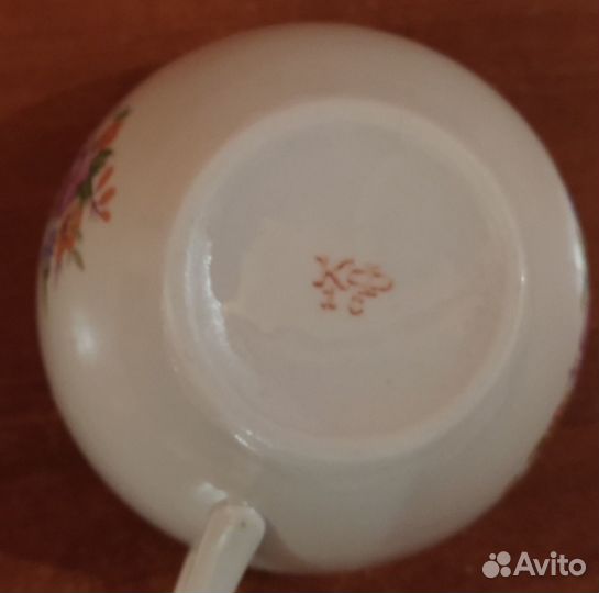 Сервиз для чая, фарфор (5 предметов ) СССР