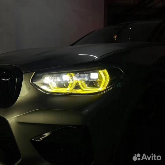 Модуль желтый DRL CSL стиль на bmw x3 g01 x4 g02