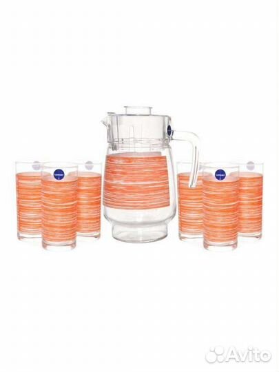 Набор Luminarc Brush Mania кувшин + стаканы 7 шт