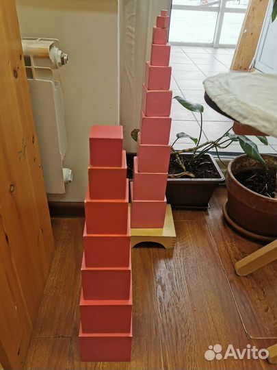 Монтессори розовая башня (неполный комплект)