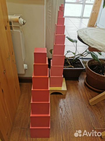 Монтессори розовая башня (неполный комплект)