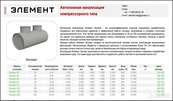 Септики без постоянной откачки. Установка. Гаратия