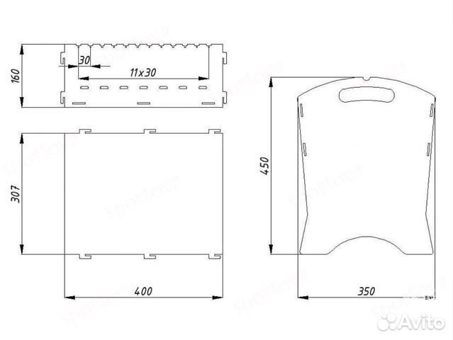 Мангал разборный Новый