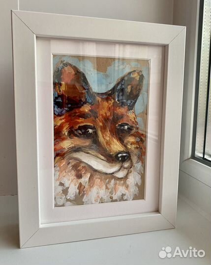 Мини-картина Лиса; Открытки С Днём Рожден