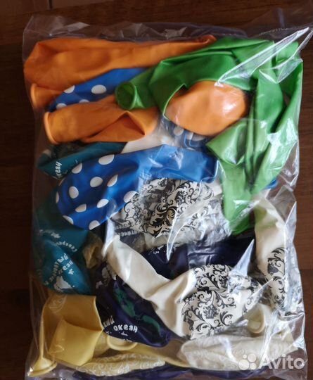 Воздушные шары. Большая упаковка 50шт. Ассорти