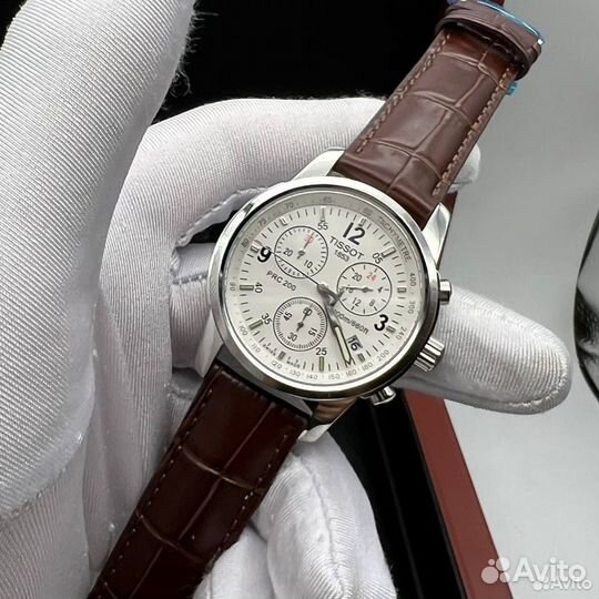 Мужские часы Tissot PRC 200 коричневые