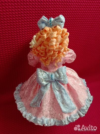 Ёлочная игрушка из ваты