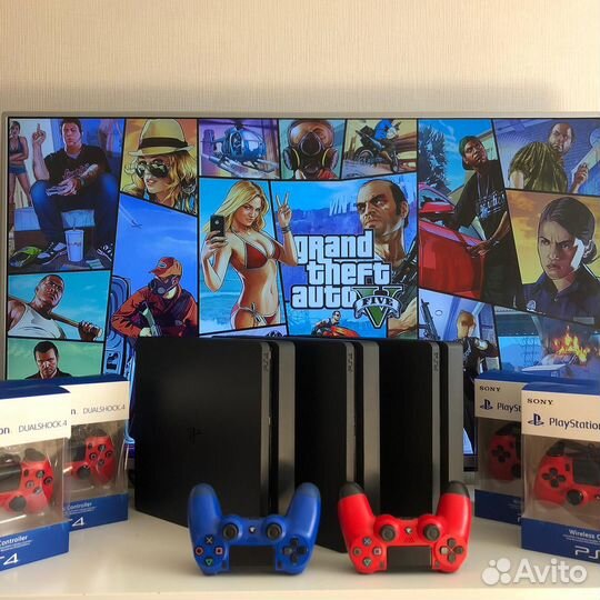 Sony PlayStation 4 Slim+700игр/доставка/гарантия