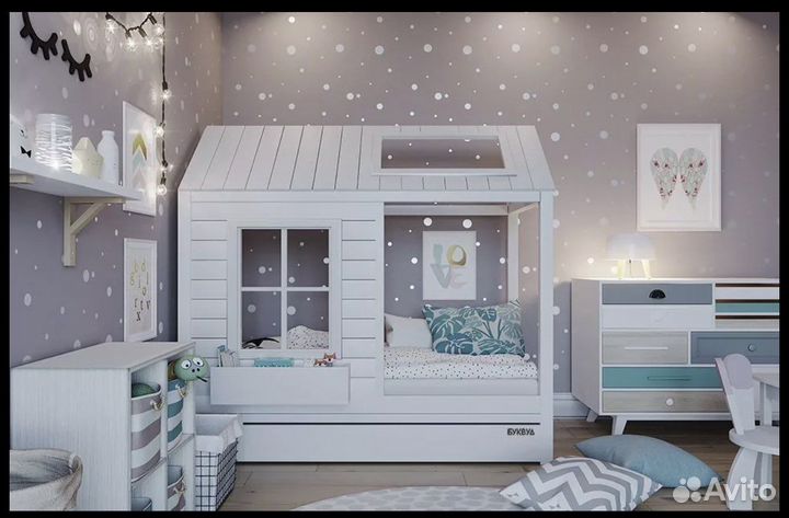 Детская кровать буквуд