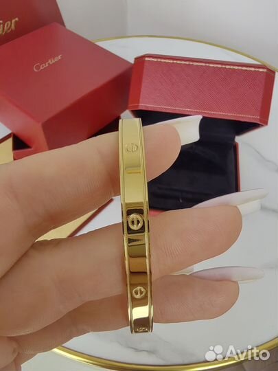 Браслет Cartier love. 16 cm. V-gold