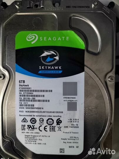 Seagate skyhawk 6tb