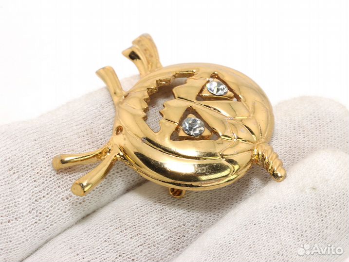 Avon Брошь с Фонарём Тыквой США Винтаж