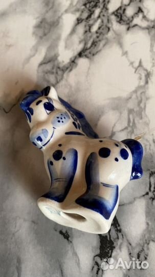 Фигурки гжель и лазурит