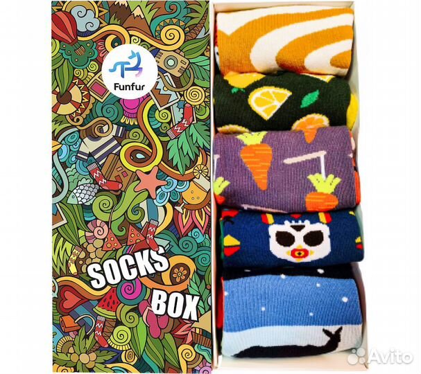 Носки Funfur Totem в наборе 5 пар
