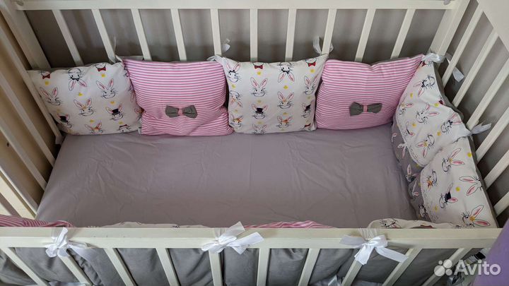 Бортики в детскую кроватку новые
