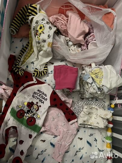 Детские вещи пакетом для новорожденных 50 56