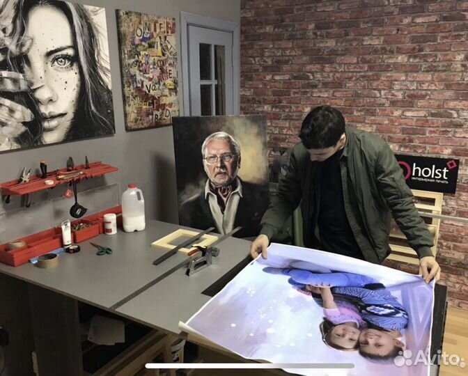 Печать фото на холсте,портреты за 20 минут PopHols