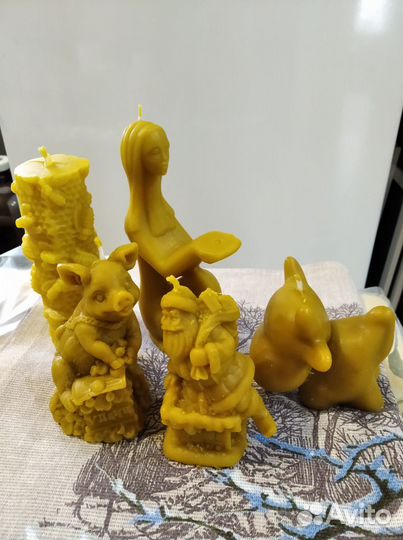 Подарочные свечки из пчелиного воска